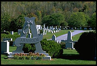 Cemetery in Barre, Vermont, a showcase for some of the finest granite carving in the United States