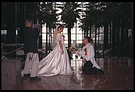 Wedding video shoot.  World Financial Center.  New York City.