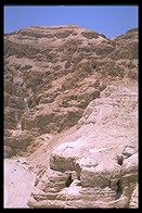 Cave in Qumran where the Dead Sea Scrolls were found