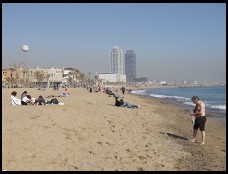 Digital photo titled barceloneta-beach-scene