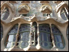 Digital photo titled casa-batllo-front-windows-by-day