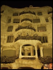 Digital photo titled casa-mila-at-night-tight-vertical