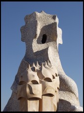 Digital photo titled casa-mila-roof-two-kinds-of-towers
