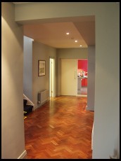 Digital photo titled orange-house-hallway