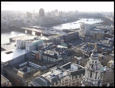 Digital photo titled up-river-from-st-pauls