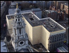 Digital photo titled wrapped-building-from-top-of-st-pauls