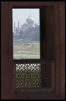 Digital photo titled taj-mahal-framed-by-agra-fort-window