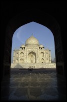 Digital photo titled taj-mahal-framed-from-mosque