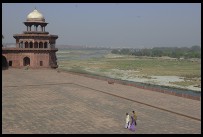 Digital photo titled taj-mahal-mosque-patio-and-river