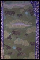 Digital photo titled samode-palace-elephant-scene-on-wall