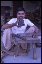 Digital photo titled wood-block-stamp-maker-sanganer