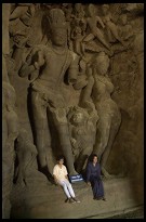 Digital photo titled elephanta-cave-posing