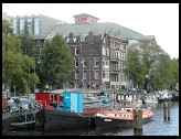 Digital photo titled amsterdam-boats-and-bridge
