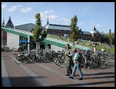 Digital photo titled amsterdam-parking-lot-and-supermarket