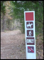 Digital photo titled horse-welcome-bikes-forbidden