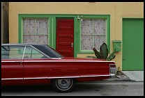 Digital photo titled venice-beach-red-car-1
