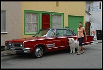 Digital photo titled venice-beach-red-car-4