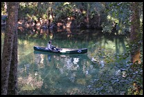 Digital photo titled biologist-in-canoe