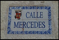 Digital photo titled calle-mercedes-sign