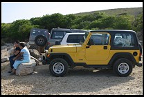 Digital photo titled cabo-rojo-jeep-cell-phone