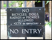 Digital photo titled no-bicycles-dogs-etc