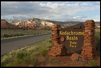 Digital photo titled kodachrome-basin-sign