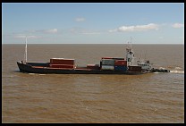 Digital photo titled barge-in-rio-de-la-plata