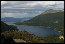 Digital photo titled lago-encantado-from-above