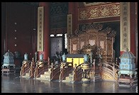 Throne. Forbidden City. Beijing