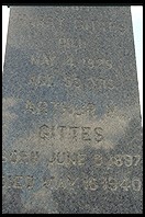 Arthur Gittes headstone.  Pride of Boston cemetery.  Woburn, Massachusetts