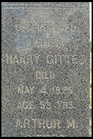 Harry Gittes headstone.  Pride of Boston cemetery.  Woburn, Massachusetts