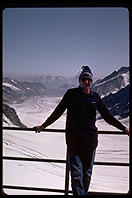 Philip Greenspun in Switzerland (Jungfraujoch).  1983.