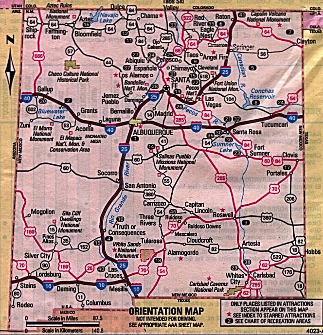 Map New Mexico