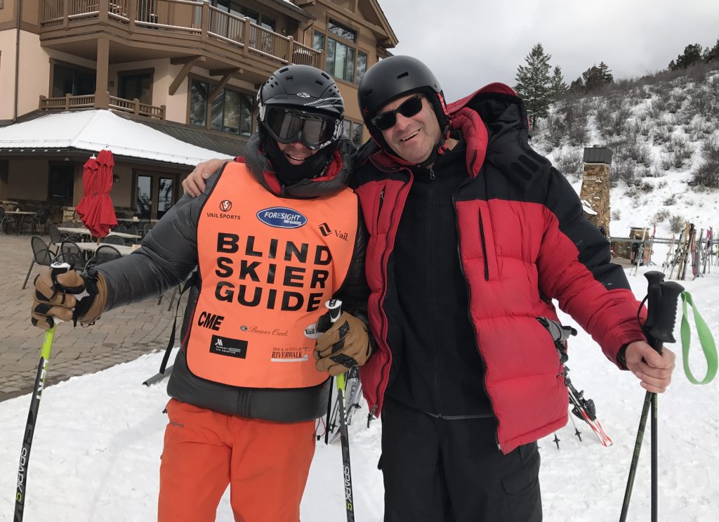 Beaver Creek Ski Patrol watched me coming down a green trail and then set me up with Ron, a semi-retired physician.