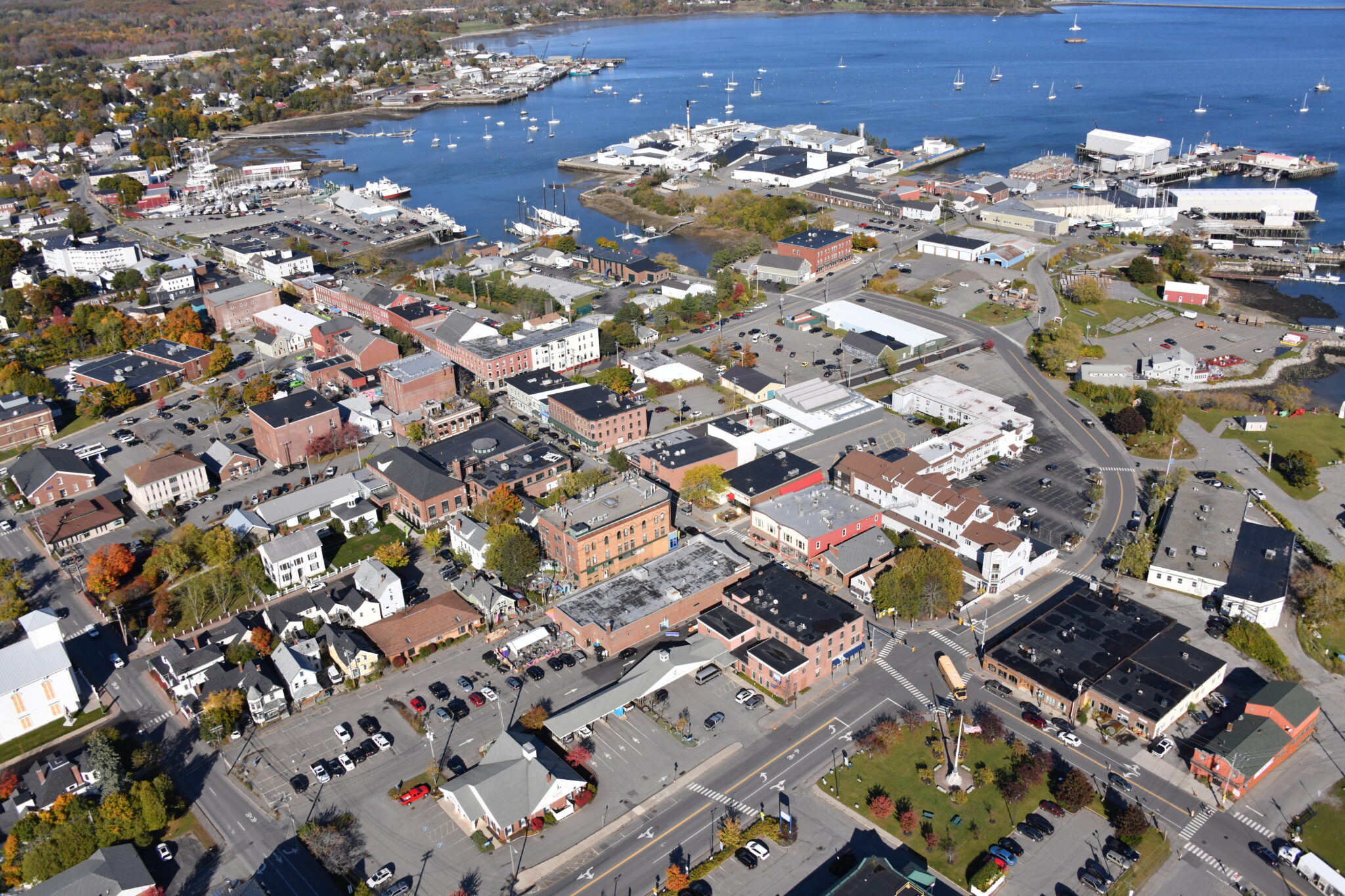 Rockland and Camden, Maine from the air Philip Greenspun’s log