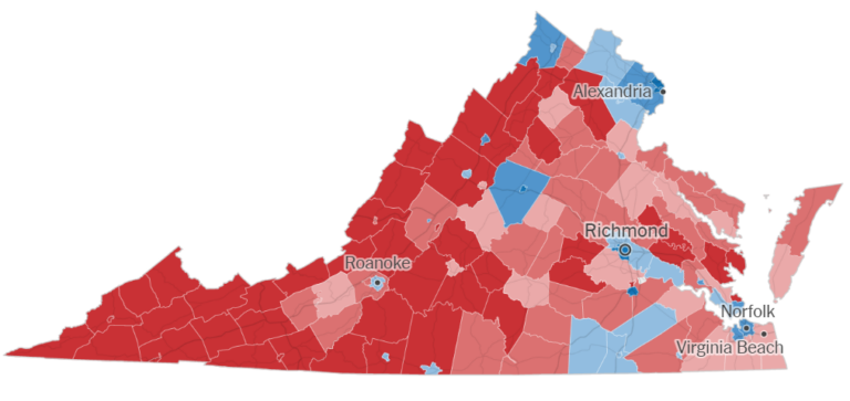 Urban/rural divide in Virginia Gubernatorial election – Philip ...