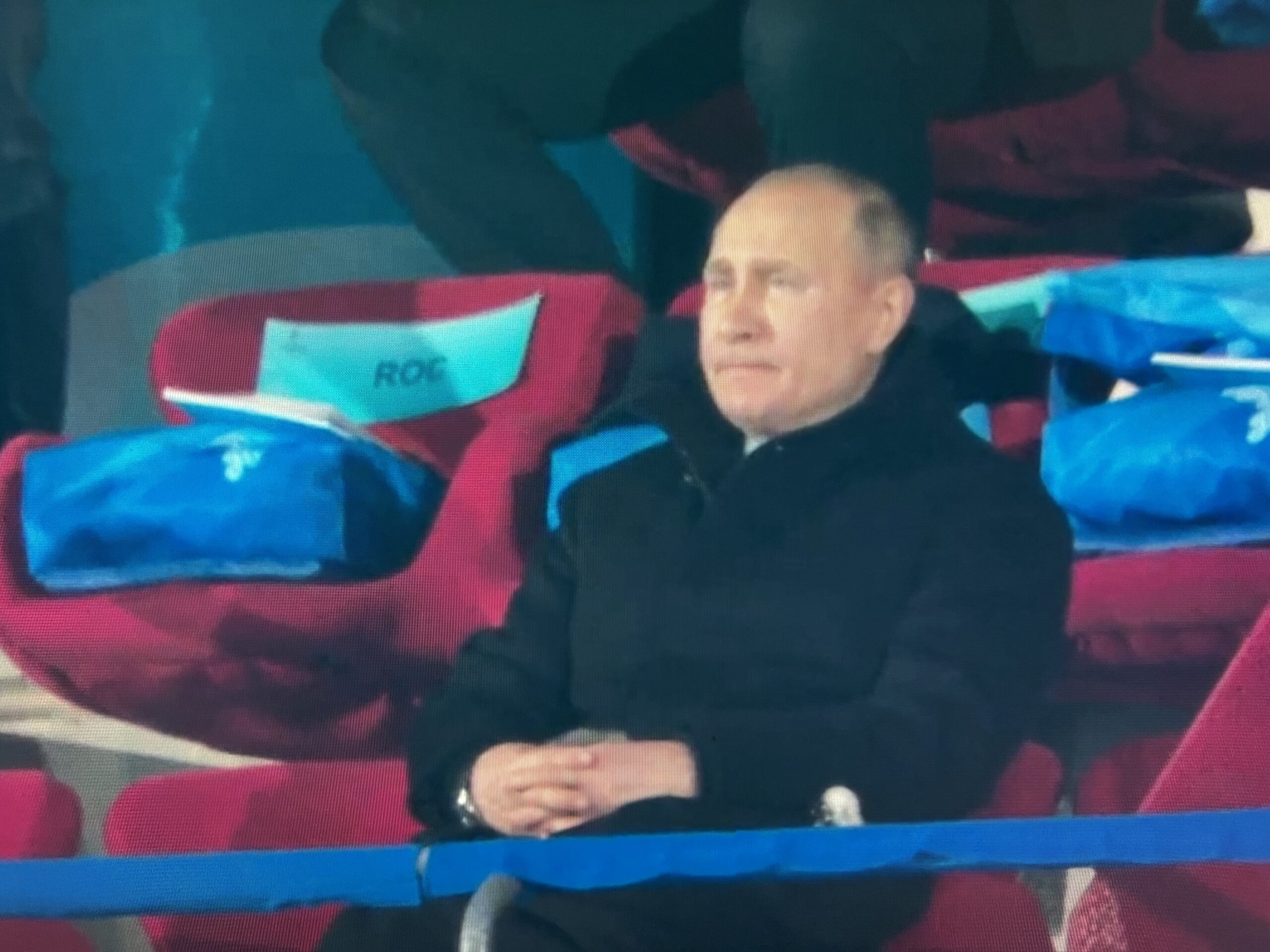 Путин уснул на Олимпиаде