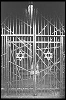 Jewish Memorial gate.  Dachau Concentration Camp.  Just outside Munich, Germany