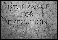 Pistol Range for Execution.  Dachau Concentration Camp, just outside Munich, Germany