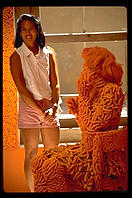 Cheese Doodle sculpture.  Lapides Gallery.  Santa Fe, New Mexico.