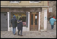 The Lubavitcher Hassidim's storefront in the Venetian ghetto