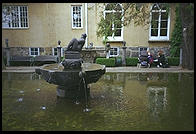 Fountain in Carl Milles museum in Stockholm