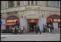 Burger King in central Stockholm