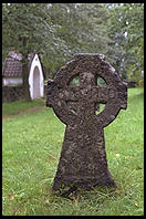 A headstone in Skansen in Stockholm