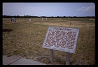 Site of the Wright Brothers' first flight.  Outer Banks, North Carolina.