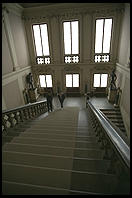 Part of the five-story staircase leading to the Uffizi Gallery