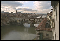View of the Ponte Vecchio, from the Uffizi Gallery