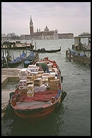 A working boat in Venice