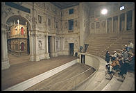 Vicenza's Teatro Olimpico, Europe's oldest surviving indoor theater (designed by Palladio in 1579)