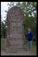 Picture stone.  Bunge Museum.  Northern Gotland.  Sweden